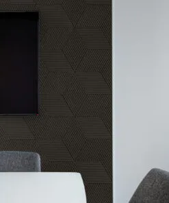 Linear Wood Black - 25/64&Quot; (10Mm) - 3D Acoustic Cork Wall Panels (Wlwobk10) Linear Wood Black – 25/64″ (10Mm) (Wall Tile) - Image 4