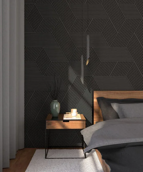 Linear Wood Black – 25/64″ (10mm) (Wall Tile) - Image 3