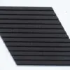 alt="Linear Wood Black 3D Acoustic Cork Wall Panel for Soundproof Decorative Wall Covering"