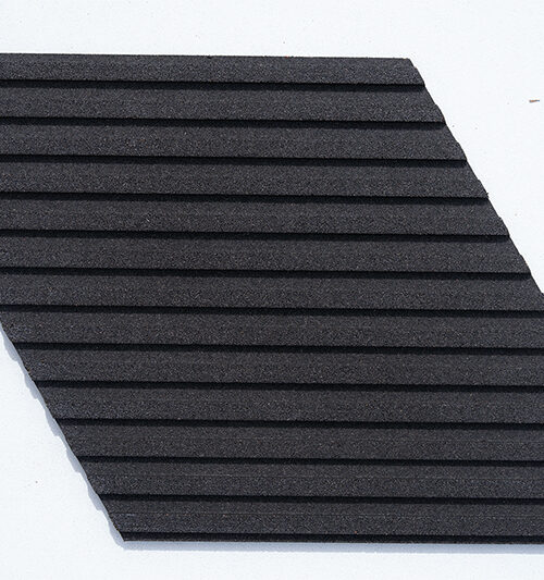 alt="Linear Wood Black 3D Acoustic Cork Wall Panel for Soundproof Decorative Wall Covering"