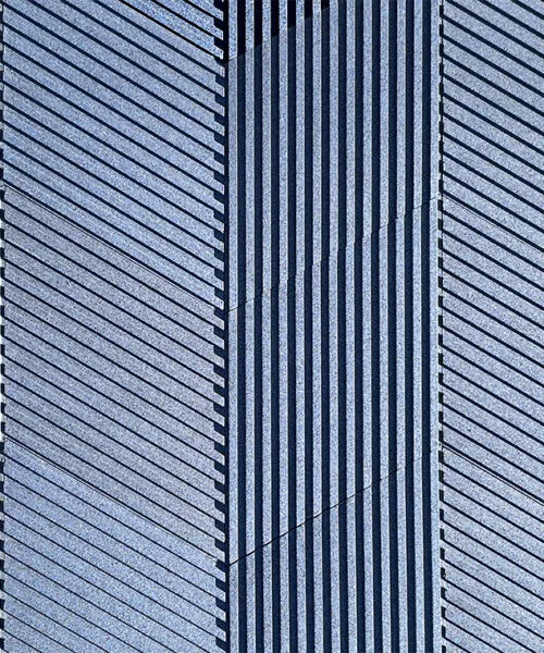 linear wood deep blue 3d acoustic cork sound reduce wall panels