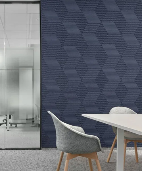 Linear Wood Deep Blue - 25/64&Quot; (10Mm) – 3D Acoustic Cork Wall Panels (Wlwobl10) Linear Wood Deep Blue – 25/64″ (10Mm) (Wall Tile) - Image 5