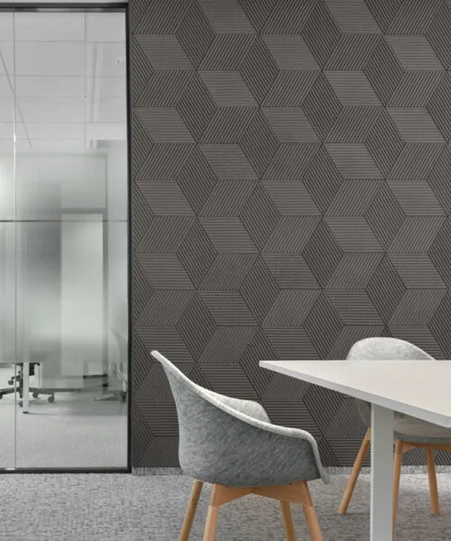Linear Wood Grey - 25/64&Quot; (10Mm) - 3D Acoustic Cork Wall Panels (Wlwog10) Linear Wood Grey – 25/64″ (10Mm) (Wall Tile) - Image 4