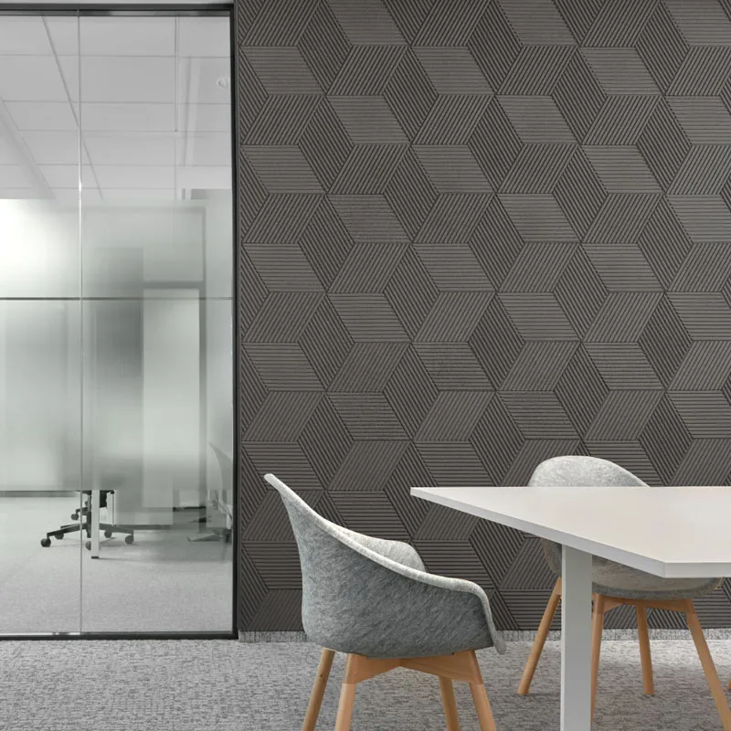 Linear Wood Grey - 25/64&Quot; (10Mm) - 3D Acoustic Cork Wall Panels (Wlwog10) Linear Wood Grey – 25/64″ (10Mm) (Wall Tile) - Image 4