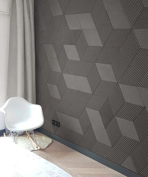 Linear Wood Grey - 25/64&Quot; (10Mm) - 3D Acoustic Cork Wall Panels (Wlwog10) Linear Wood Grey – 25/64″ (10Mm) (Wall Tile) - Image 3
