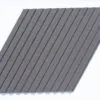 Linear wood grey 3d cork wall panel acoustic wall covering for home office.