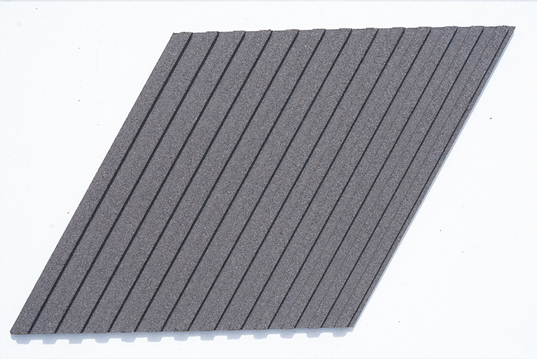 Linear Wood Grey 3D Cork Wall Panel Acoustic Wall Covering For Home Office.