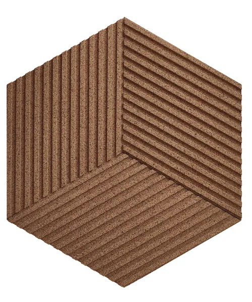 Linear Wood Natural - 25/64" (10mm) – 3D Acoustic Cork Wall Panels