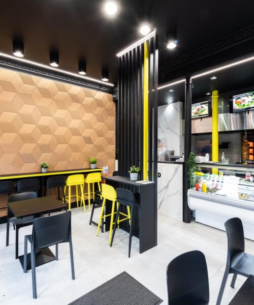 Linear Wood Natural 3D Acoustic Cork Decorative Wall Panels Coverings Bar