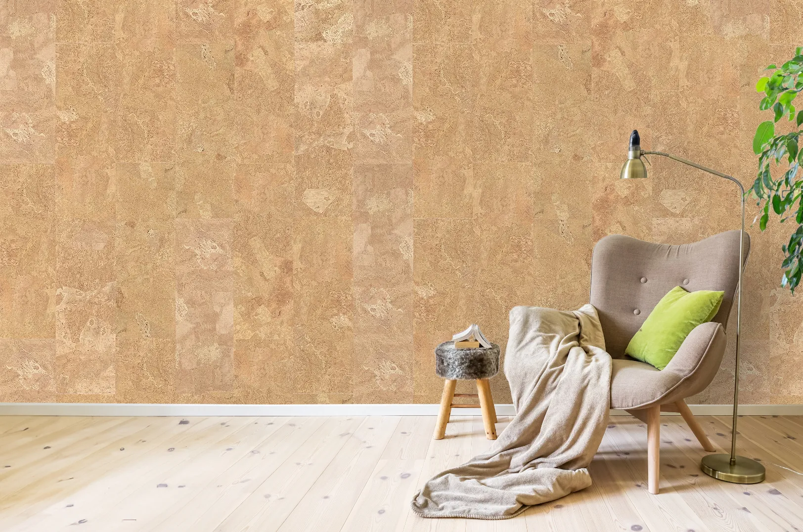 Logan - 1/4&Quot; (6Mm) - Cork Glue Down Tile (Glo6) Logan Cork Environment-Conscious Flooring