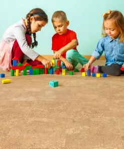 Logan - 1/4&Quot; (6Mm) - Cork Glue Down Tile (Glo6) Logan Cork Floor Allergy-Friendly Flooring For Kids