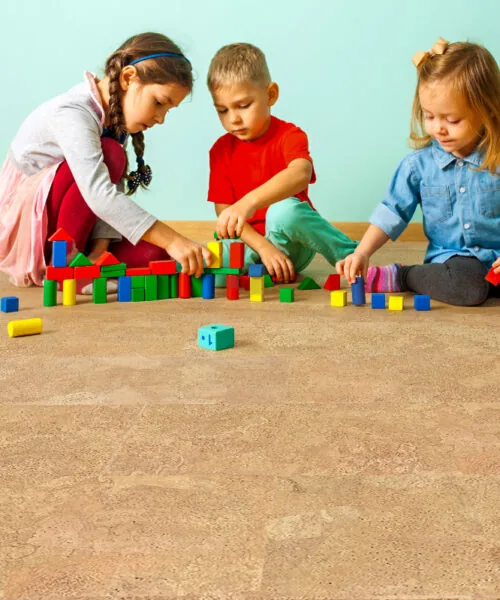 Logan - 1/2&Quot; (12Mm) - Cork Floating (Flo12) Logan Cork Floor Allergy-Friendly Flooring For Kids