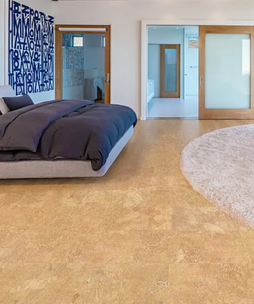 logan cork flooring for noise reduction in bedrooms