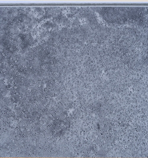 Midnight Slate Swiss TechSlate flooring featuring a dark gray natural slate stone appearance with realistic mineral textures and a durable stone-look surface.