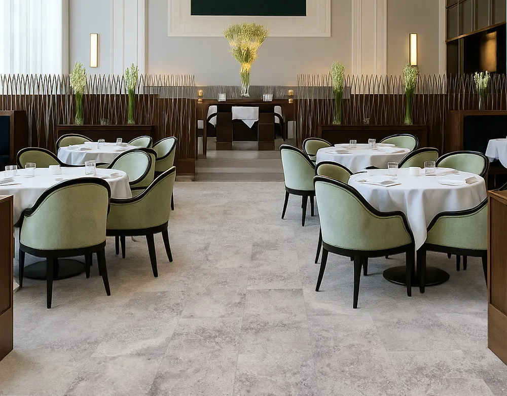 Midnight Slate - 19/64&Quot; (7.5Mm) - Swiss Techslate (Mmids7.5) Midnight Slate Techalate Swiss Best Water Resistant Hotel Restaurant Easy-Install Commercial Flooring