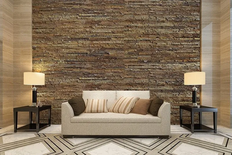 Textured cork wall tiles for acoustic feature walls