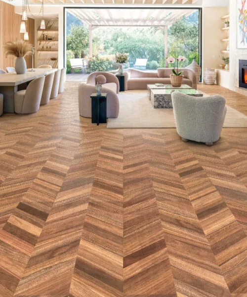 noble chevron cork floating floor traditional interiors