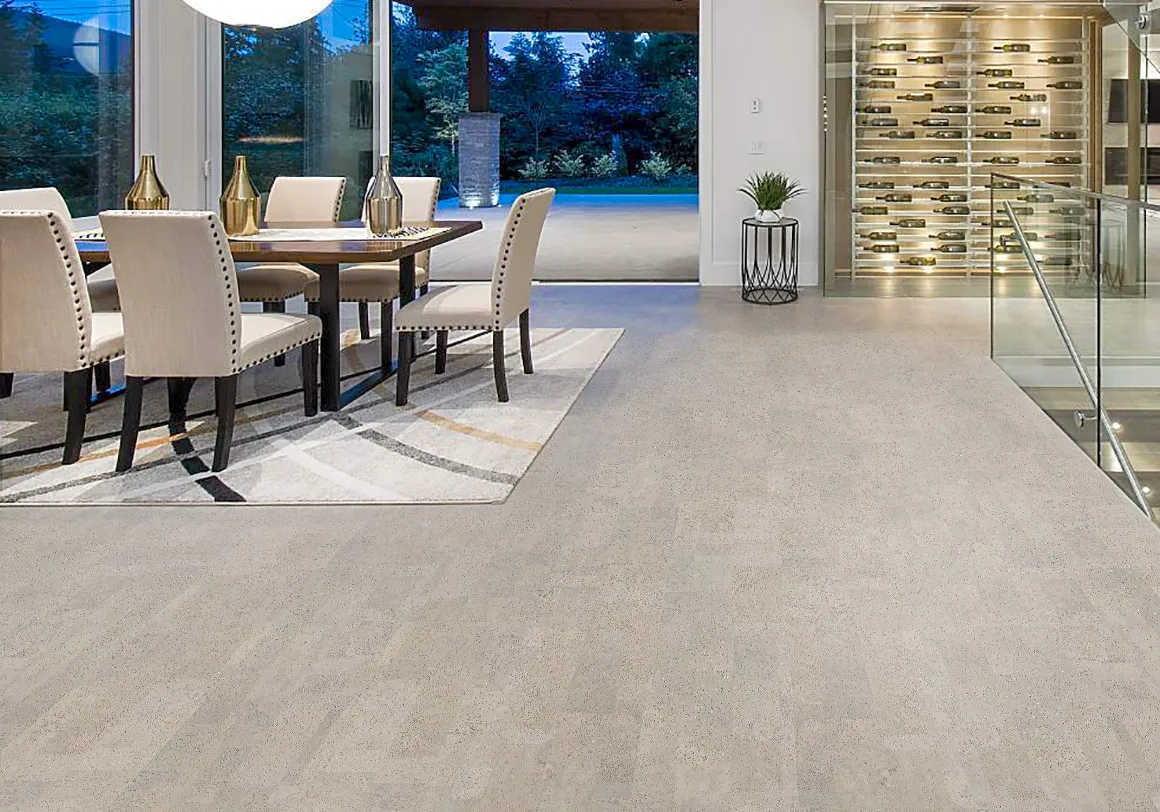 Noise Reduction Flooring Gray Leather
