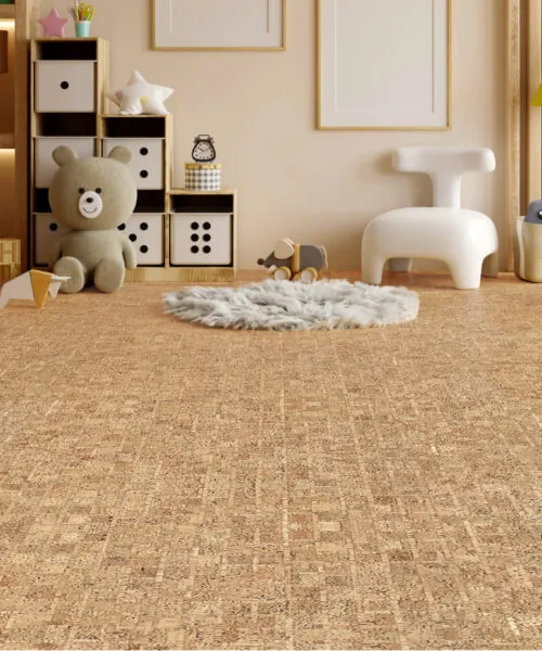 Parcork - 7/16&Quot; (11Mm) - Swiss Real Cork Floating (Fpar11) Parcork Flooring In Kids Bedroom Allergy-Free Haven