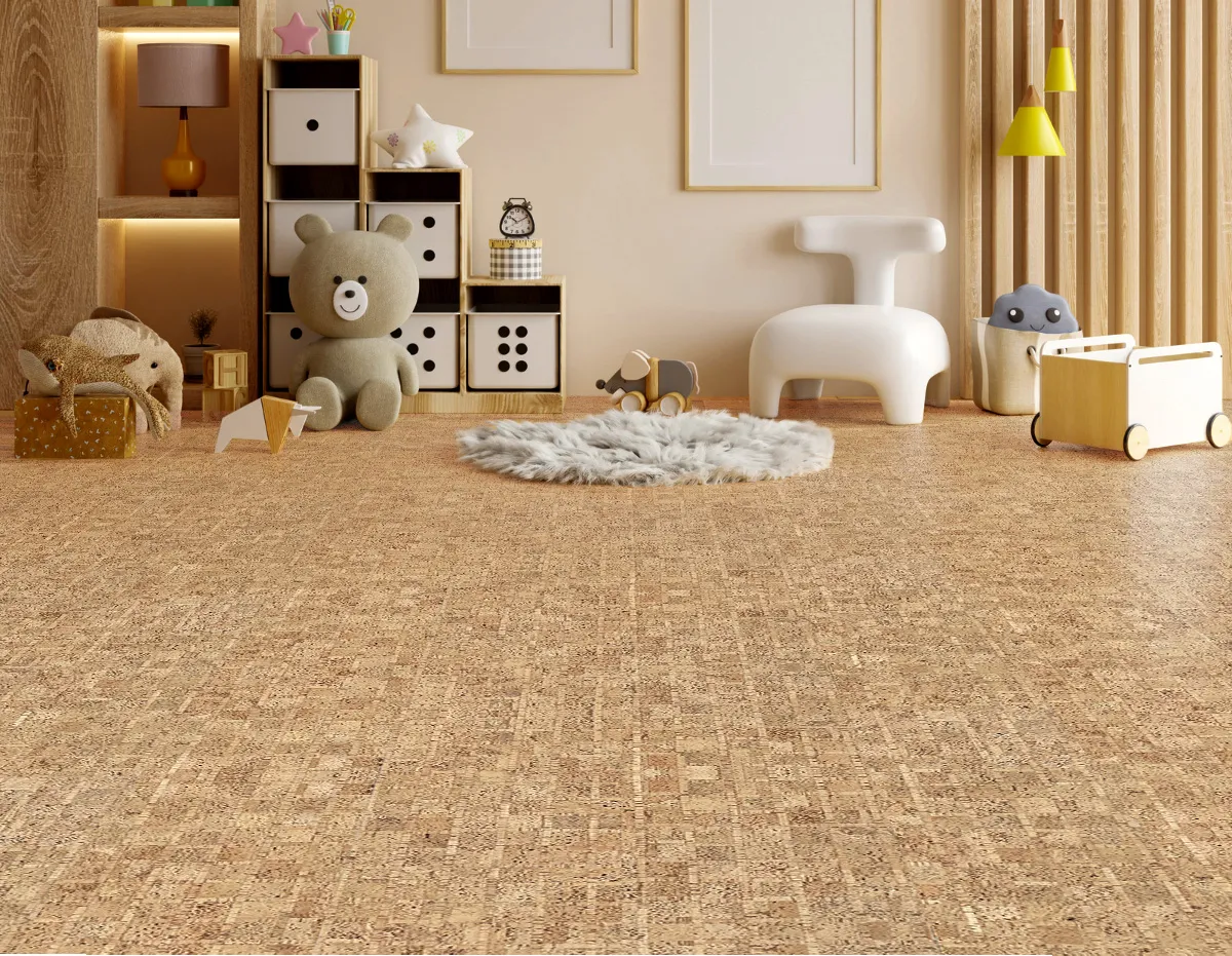 Parcork Flooring In Kids Bedroom Allergy-Free Haven