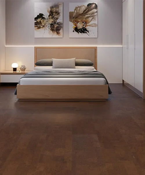 parkland cork flooring for quiet bedroom