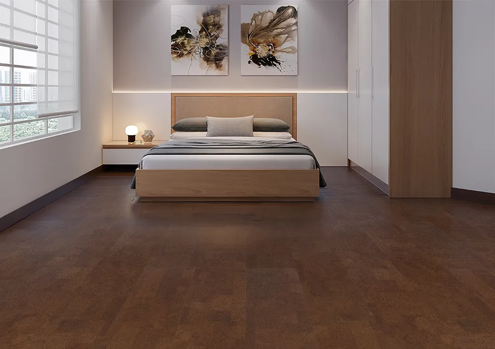 Parkland Cork Flooring For Quiet Bedroom