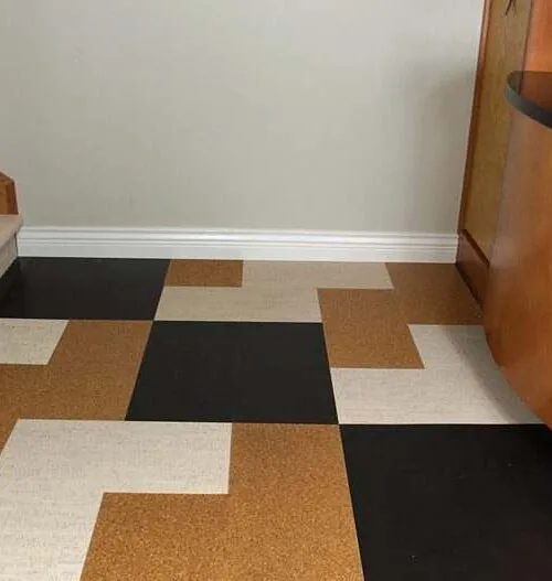 Jet Black - 5/16&Quot; (8Mm) - Cork Glue Down Tile (Gjb8) Parquet Flooring Forna Cork Jet Black Golden Beach Bleached Birch