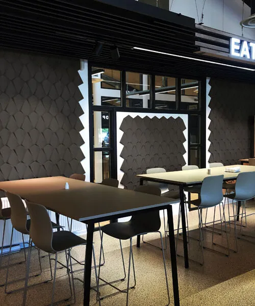 Petal Black - 1 3/16&Quot; (30Mm) – 3D Acoustic Cork Wall Panels (Wpbk30) Petal Black – 1 – 1 3/16″ (30Mm) (Wall Tile)