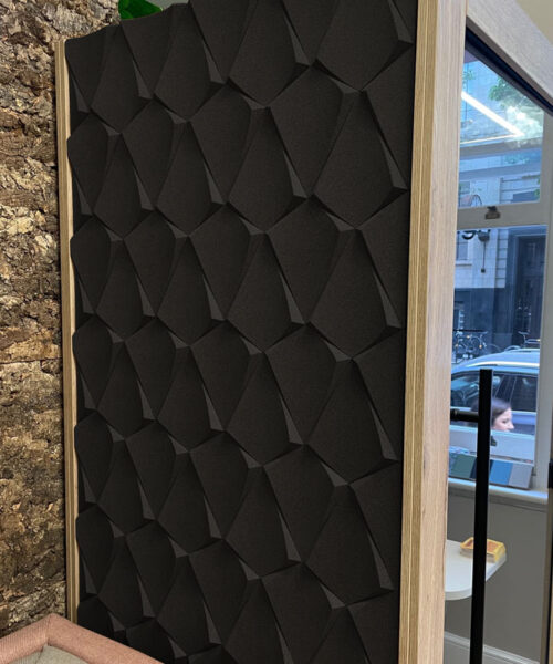 Petal Black – 1 – 1 3/16″ (30mm) (Wall Tile) - Image 4