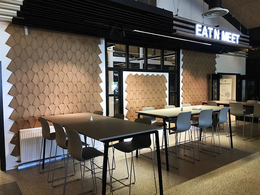 Petal Natural 3D Acoustic Cork Decorative Wall Panels Treatment Rastaurant Cafe