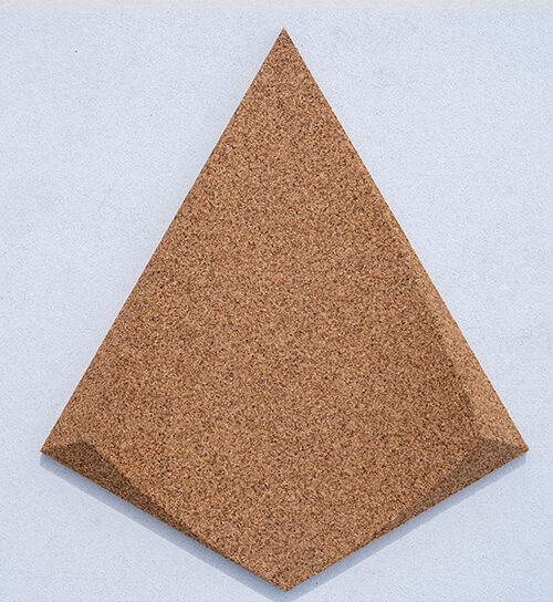 Petal Natural Acoustic Cork Wall Panel Pyramid Home Theater Podcast Studio Music Room Office Feature Wall