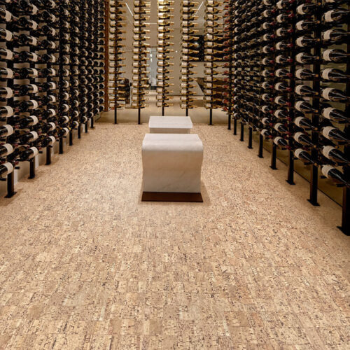 quadro swiss cork flooring wine cellar shock absorption