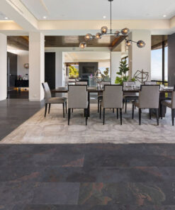 Rainbow Slate - 7/16&Quot; (11Mm) - Swiss Real Stone (Rrain11) Rainbow Slate Real Stone Flooring – Contemporary Luxury Interior With Panoramic Views