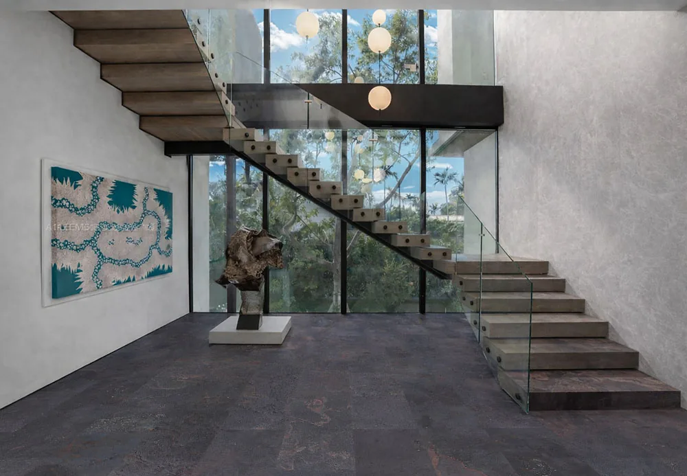 Rainbow Slate - 7/16&Quot; (11Mm) - Swiss Real Stone (Rrain11) Rainbow Slate Real Stone Flooring – Contemporary Stair Area And Entryway Design