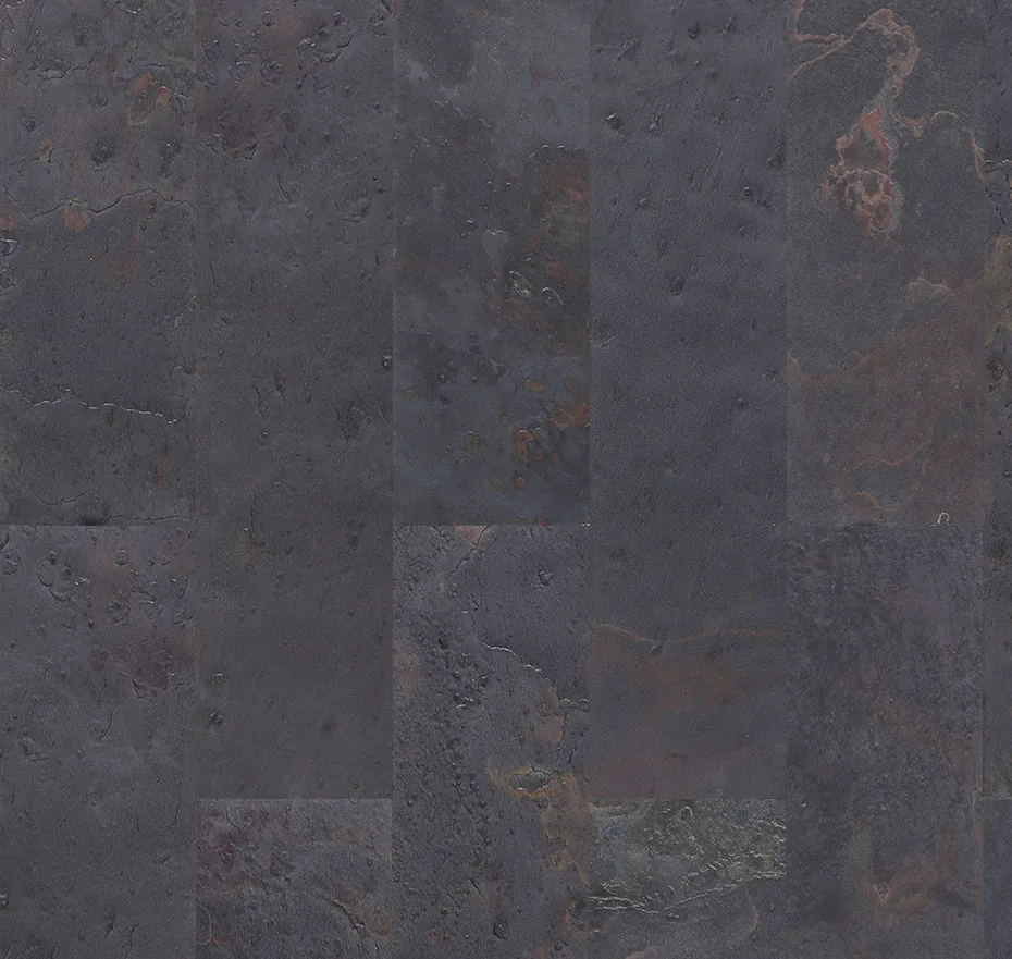 Rainbow Slate - 7/16&Quot; (11Mm) - Swiss Real Stone (Rrain11) Rainbow Slate Real Stone For Wall And Floor