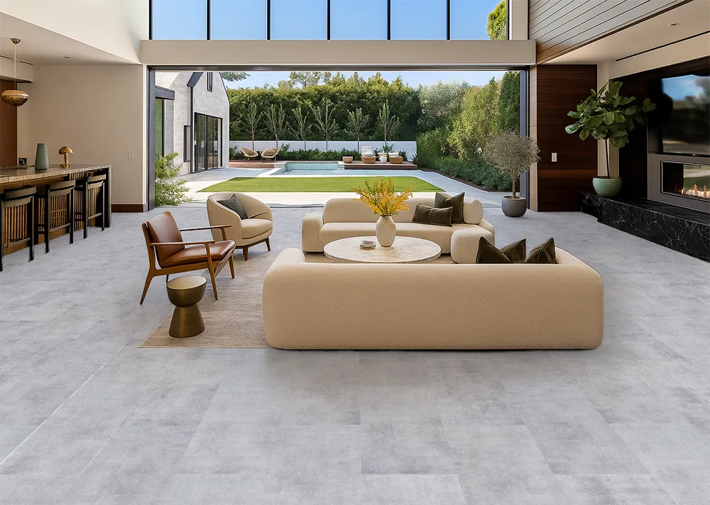 Industrial Grey - 3/8&Quot; (9.5Mm) - Swiss Real Linoleum Hydrowood Core Waterproof Floating Flooring (Nindg9.5) Rindustrial Grey Swiss Real Linoleumea Floating Floor