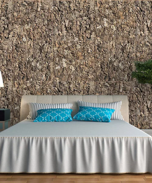 Roccia Hdf - 1 7/64&Quot;(28Mm) - Cork Wall Panels (Wrocc28) Roccia Eco Acoustic Cork Wall Panel For Bedroom