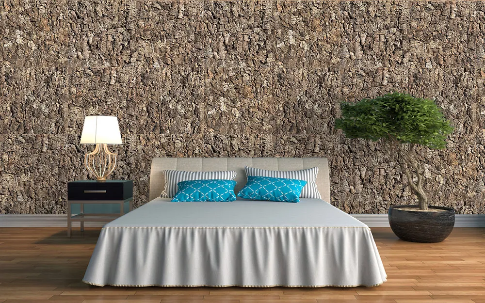 Roccia Hdf - 1 7/64&Quot;(28Mm) - Cork Wall Panels (Wrocc28) Roccia Eco Acoustic Cork Wall Panel For Bedroom