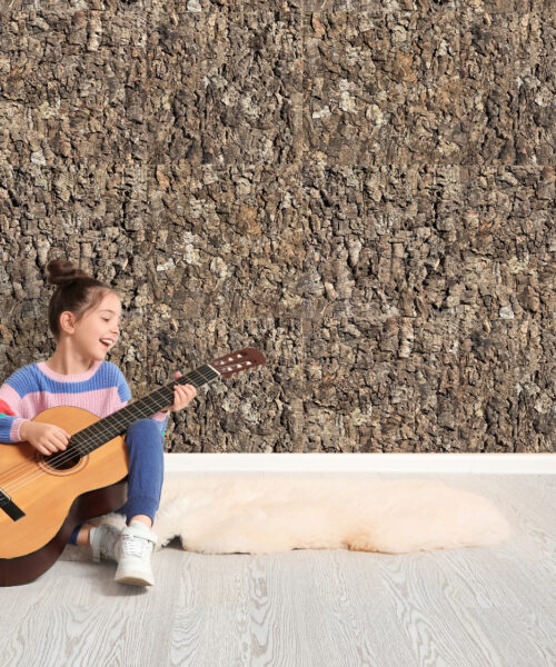 roccia eco acoustic cork wall panel for music room kids