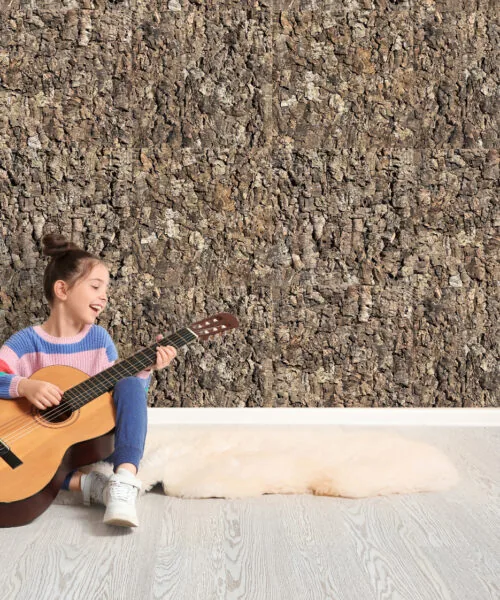 Roccia Hdf - 1 7/64&Quot;(28Mm) - Cork Wall Panels (Wrocc28) Roccia Eco Acoustic Cork Wall Panel For Music Room Kids