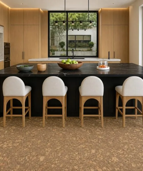 Rococo Forna Cork Flooring Kitchen Comfortable Underfoot Options For Seniors
