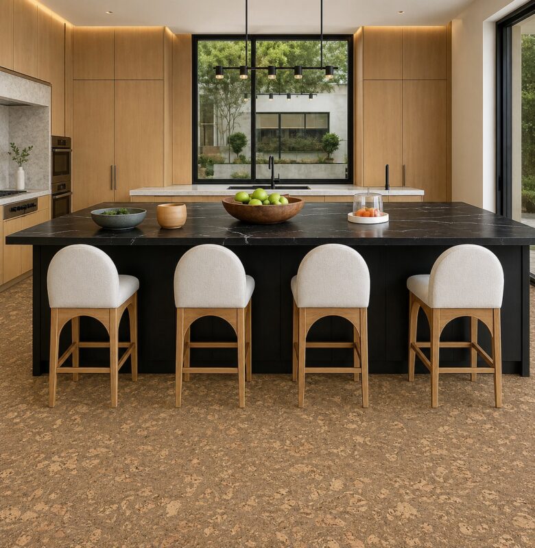 Rococo Forna Cork Flooring Kitchen Comfortable Underfoot Options For Seniors