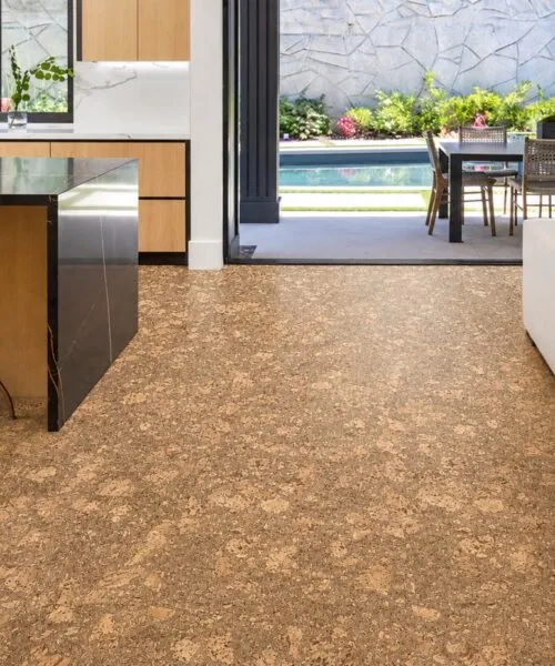 Rococo Forna Cork Flooring Living Room Natural Colour