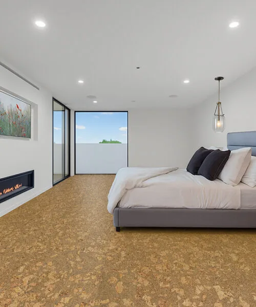 Rococo Forna Half Inch Cork Flooring For Bedroom