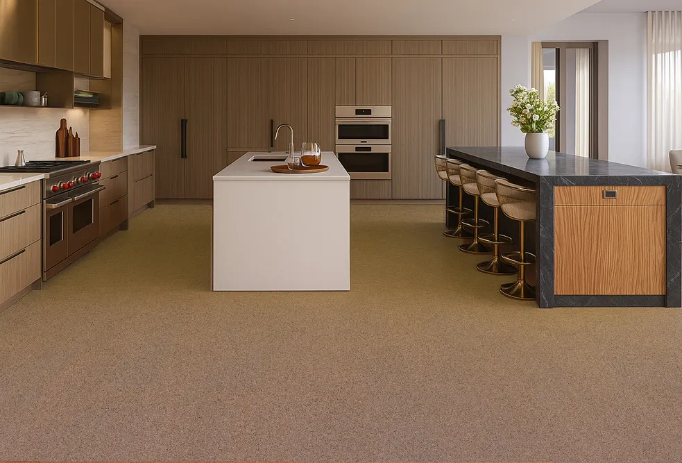 Shoreline Cork Floors For Modern Kitchen Soft And Comfortable Underfoot
