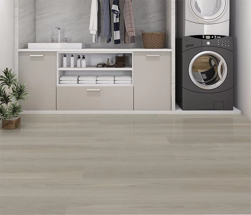 Laundry Room Flooring - Does A Cork Floor Work Well Silver Pine Fusion Cork Flooring Forna Laundry Room In Basement