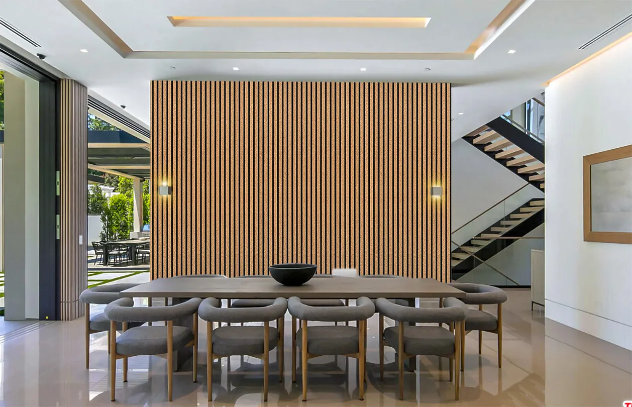3D cork and MDF wall panels