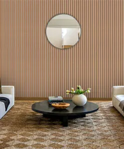 Slat White Natural 3D Acoustic Treatment Cork Wall Panels