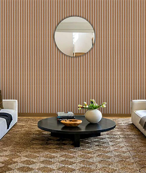 Slat White Natural 3D Acoustic Treatment Cork Wall Panels