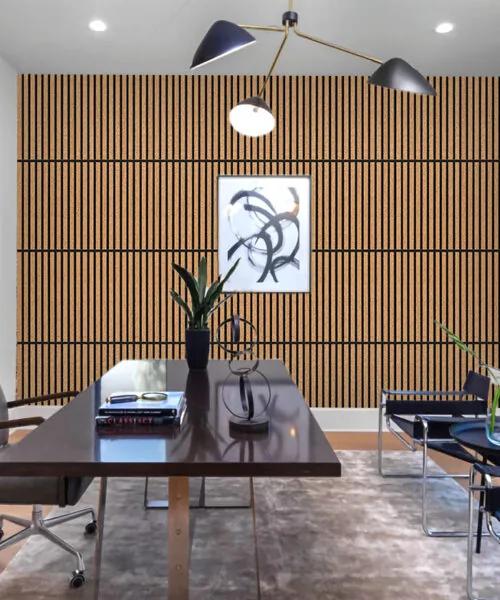 slatwall dark natural office noise reduction panels cork for reducing noise in office environments